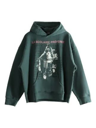 Enfants Riches Déprimés graphic-print pouch-pocket Hoodie | Green