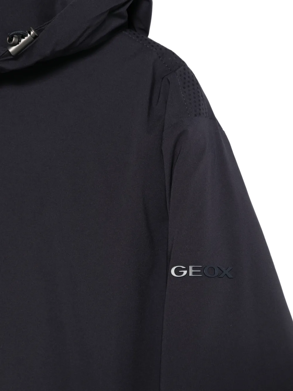 Geox Aurelio Hooded Jacket In Blue