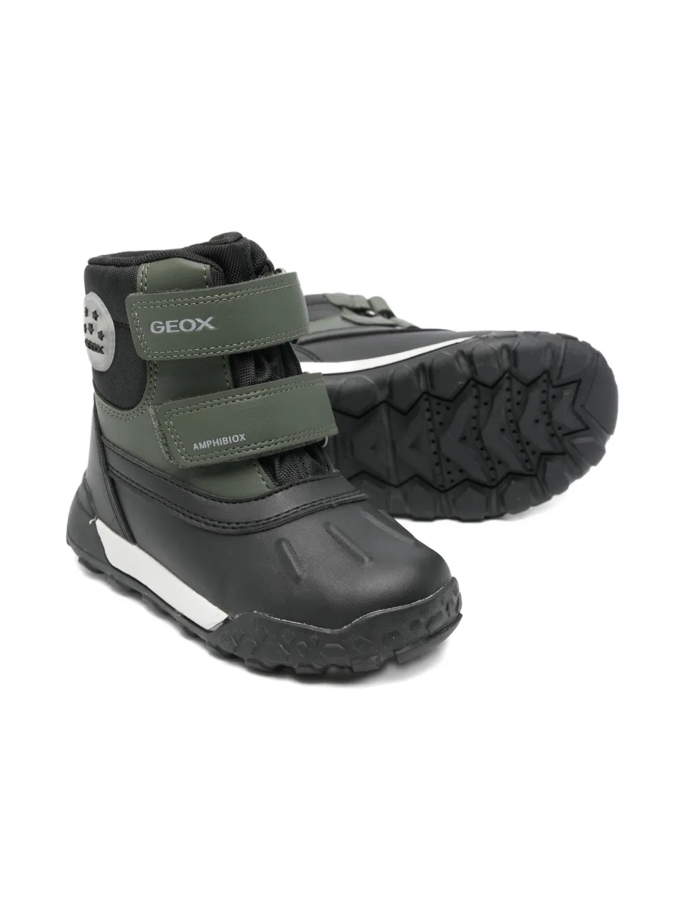  Geox Kids Touch-strap Boots - Black 