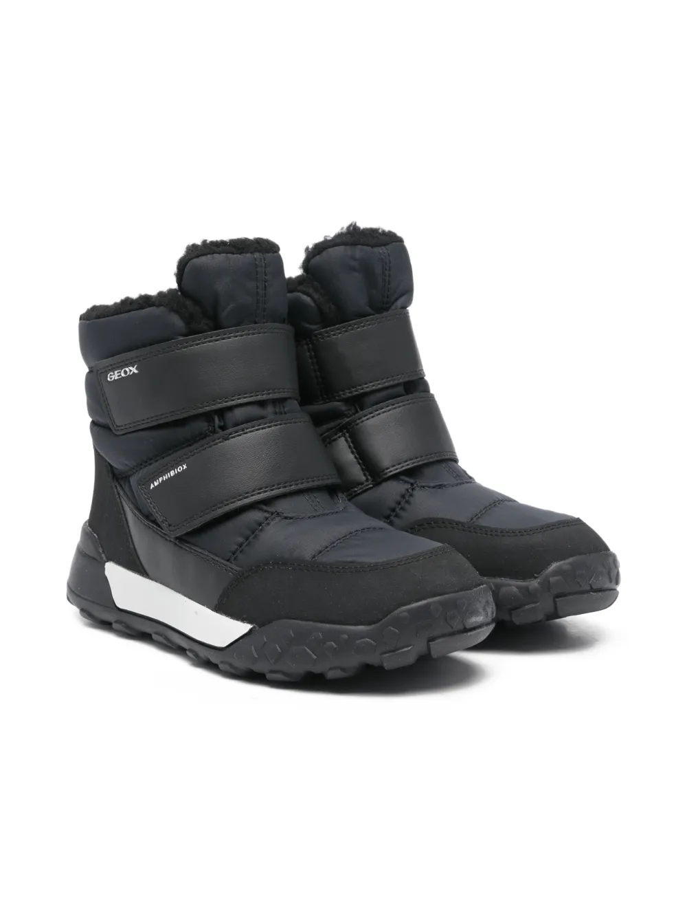 Geox Kids Trekkyup touch-strap boots - Nero