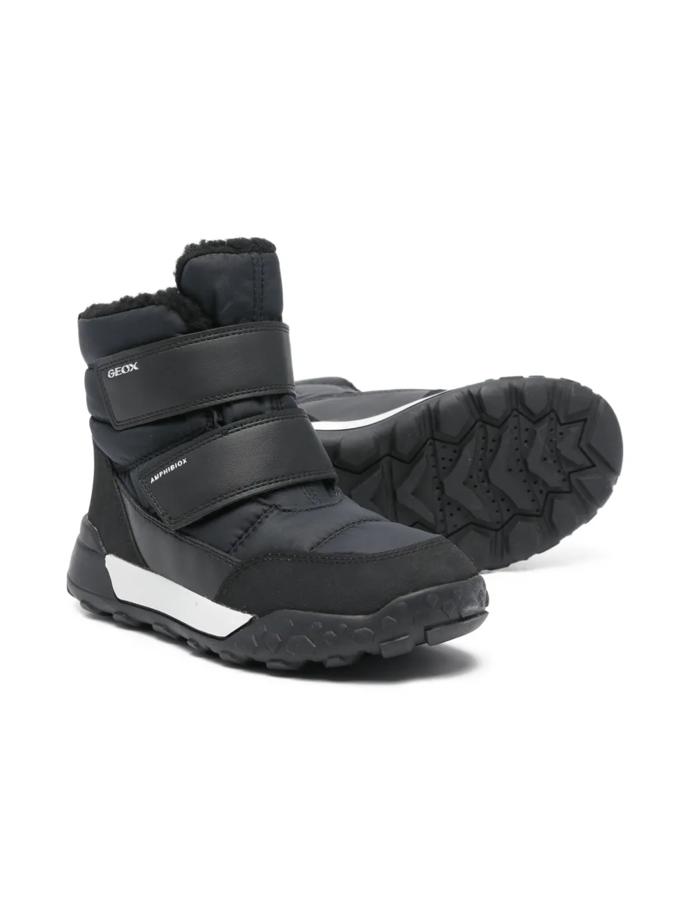Geox Kids Trekkyup touch-strap boots - Zwart