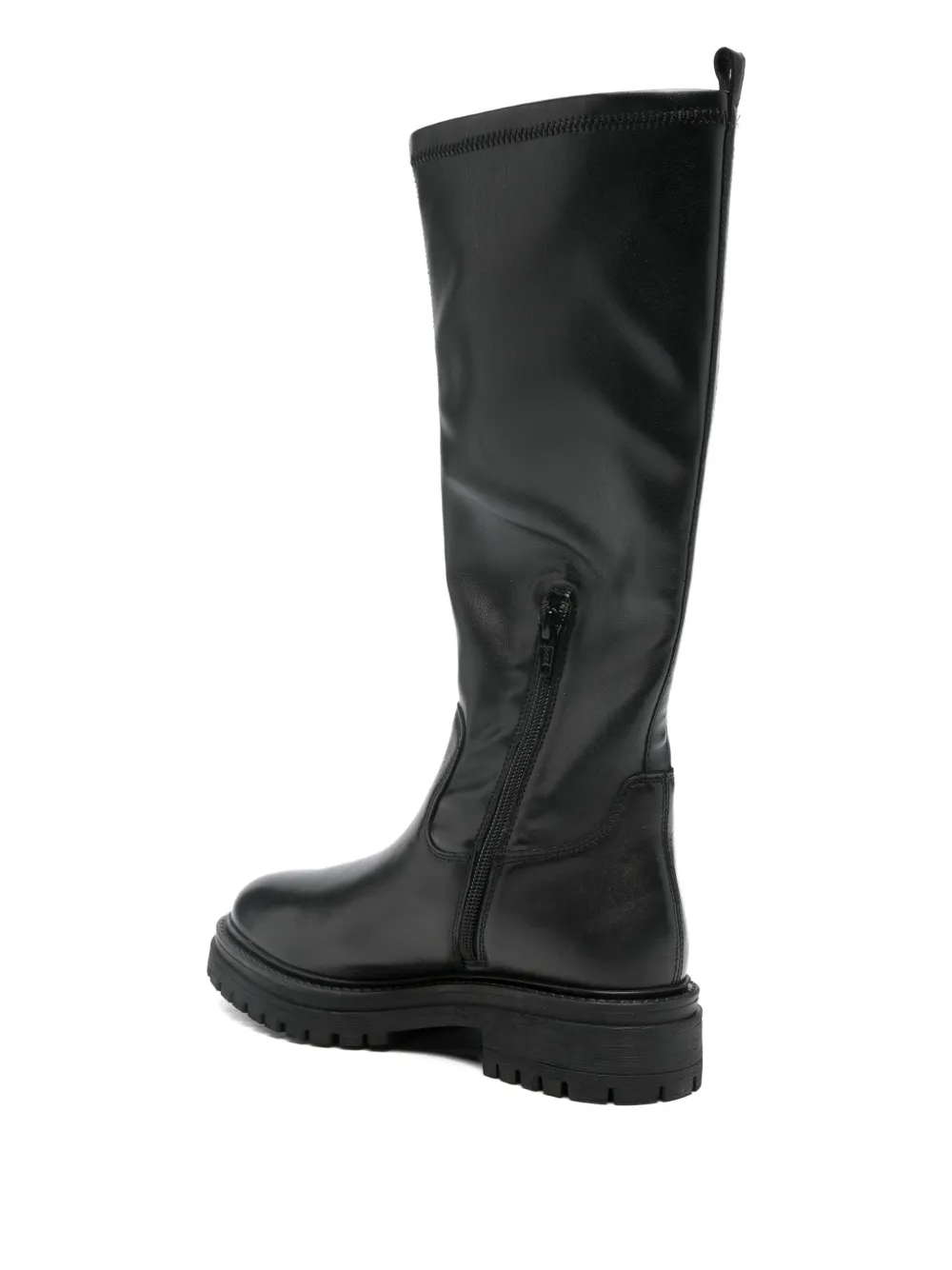 Geox Iridea Zip Boots In Black