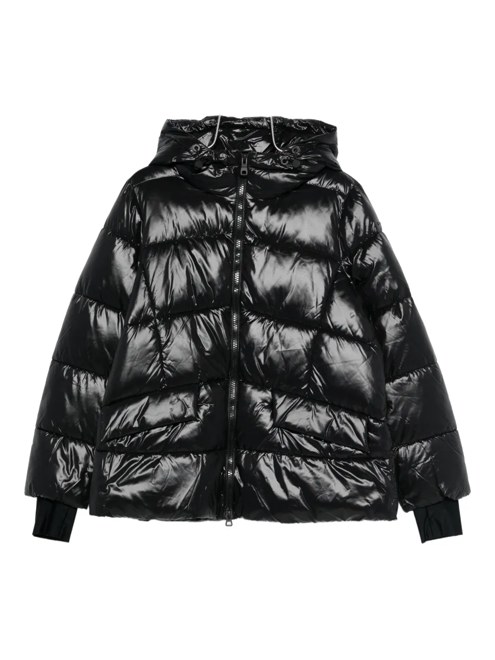 Geox Serilda hooded puffer jacket - Nero
