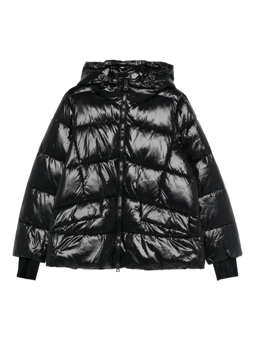 Geox Serilda hooded puffer jacket - Nero