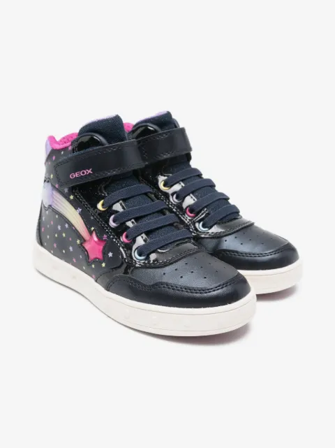 Geox Kids Skylin star-print sneakers