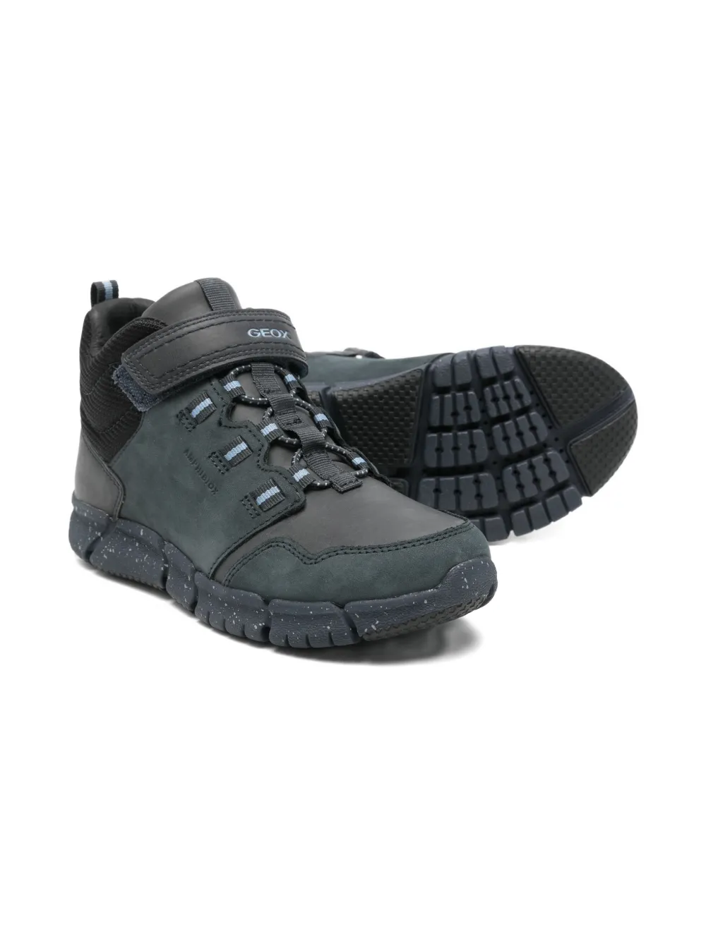 Geox Flexyper Touch-strap Boots In Black