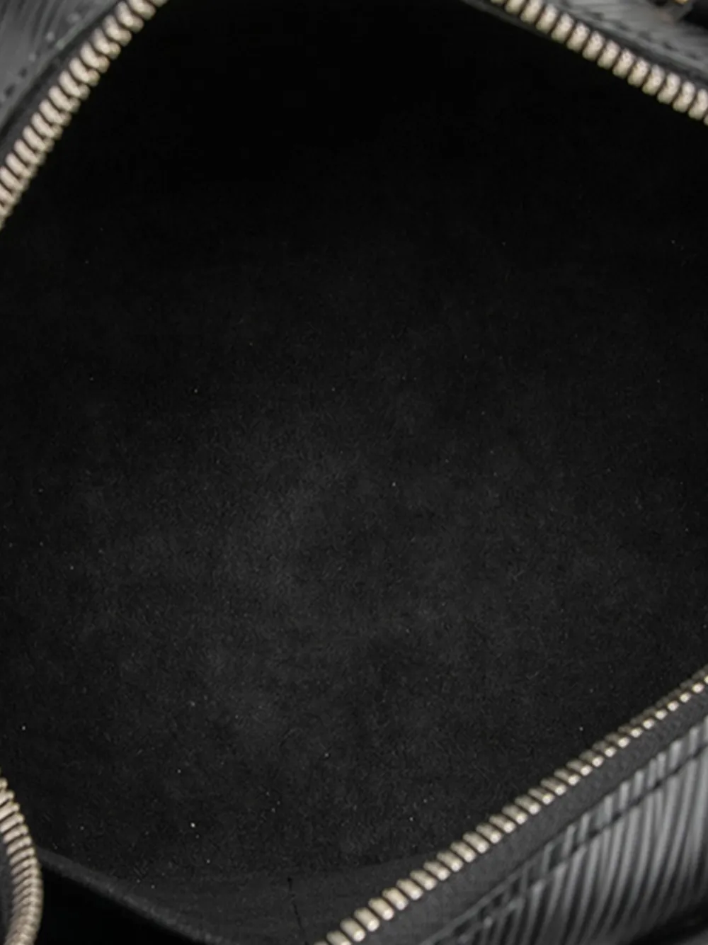 Pre-owned Louis Vuitton 2017 Epi Speedy Bandouliere 25 Satchel In Black