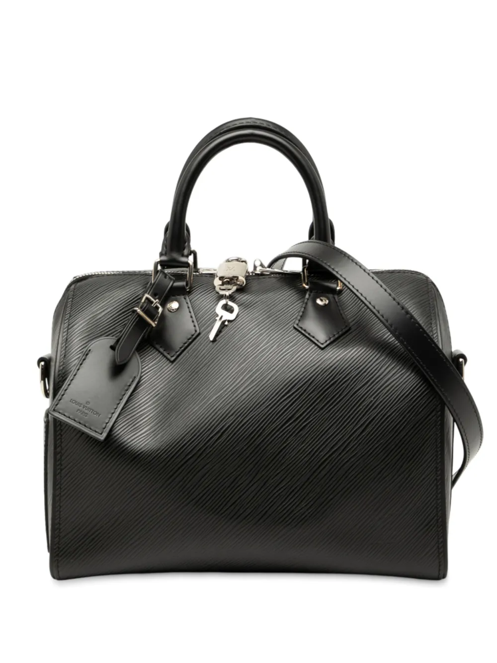 Louis Vuitton Pre-Owned 2017 Epi Speedy Bandouliere 25 satchel - ブラック Louis Vuitton Pre-Owned 2017 Epi Speedy Bandouliere 25 satchel - ブラック