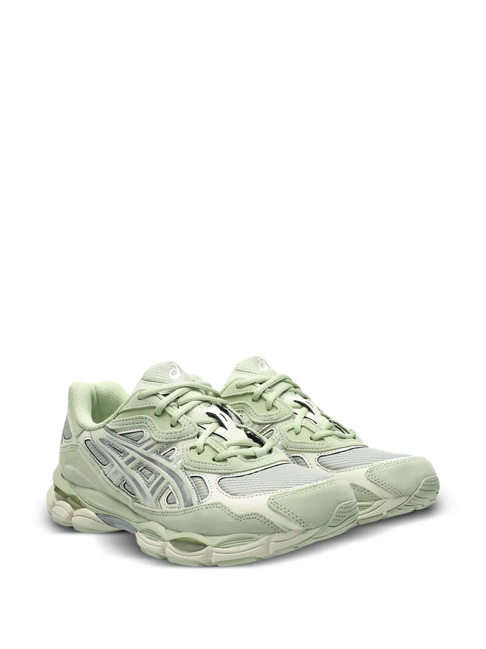 ASICS NYC sneakers met logodetail Groen