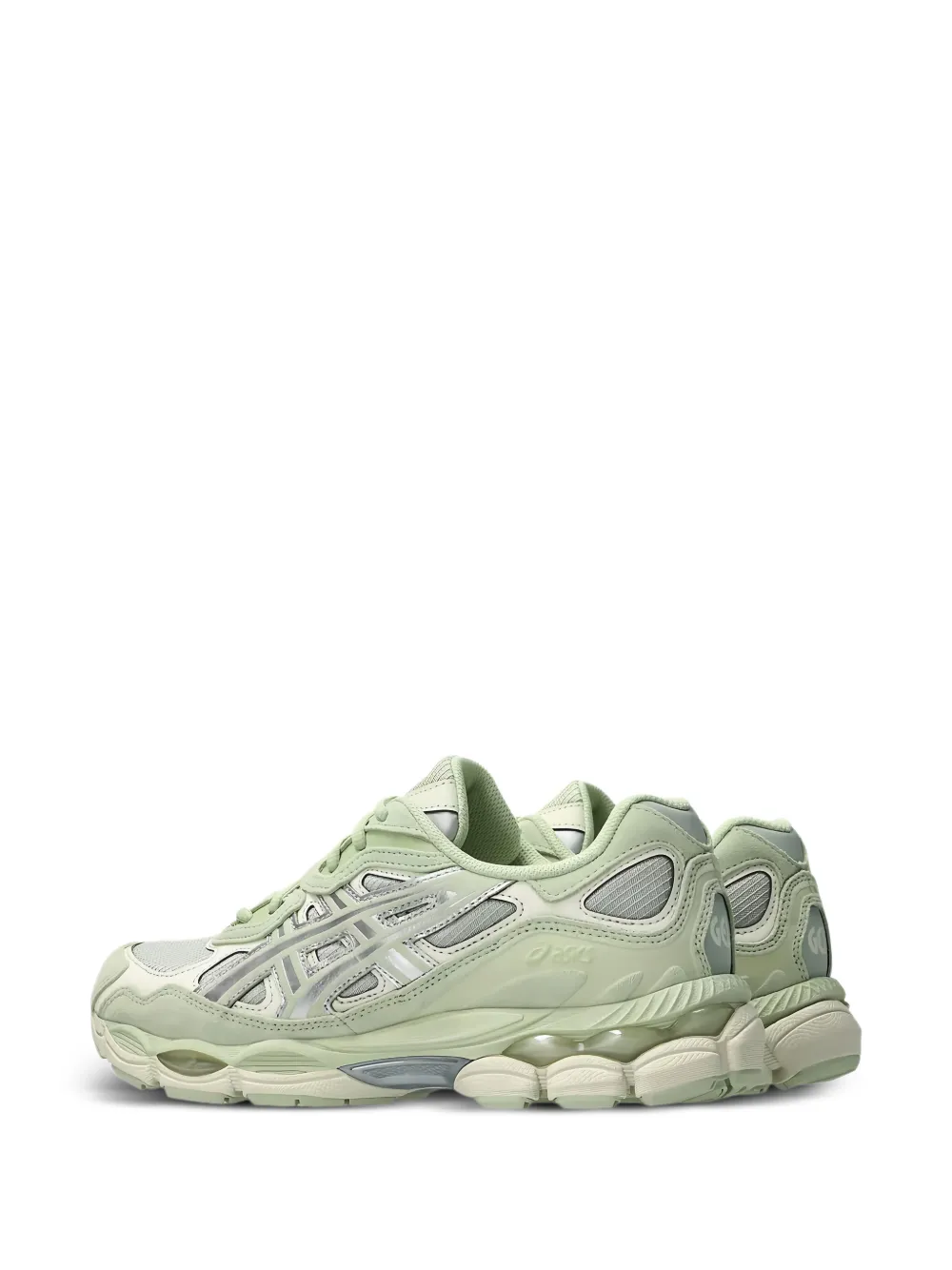 ASICS NYC sneakers met logodetail Groen