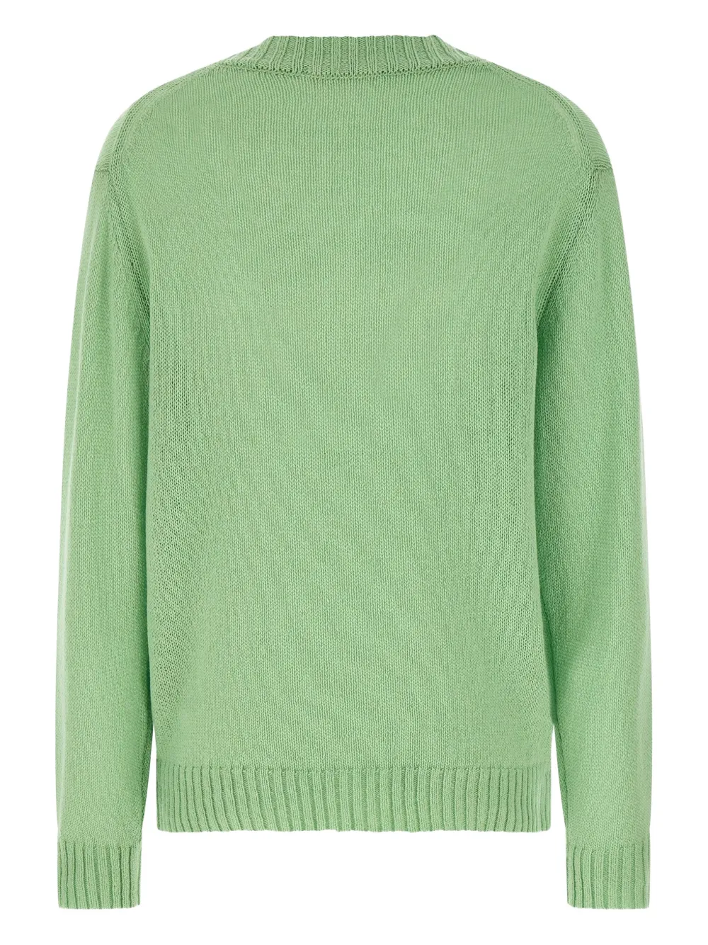 Auralee V-neck sweater - Groen