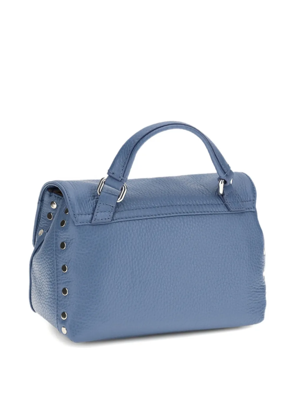 Zanellato Postina leather shoulder bag - Blauw