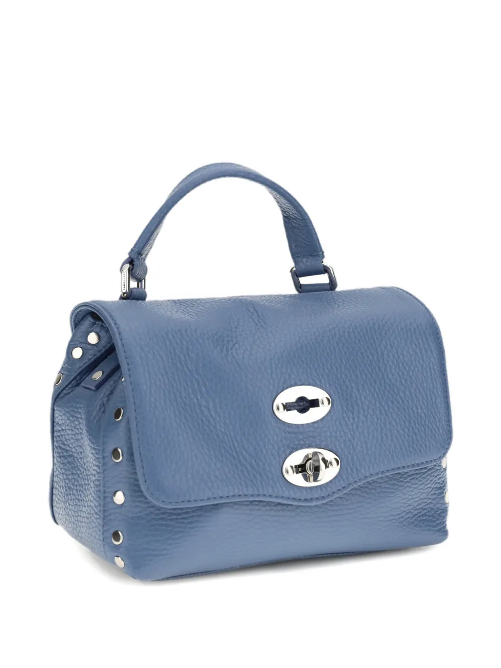 Zanellato Postina leren schoudertas Blauw