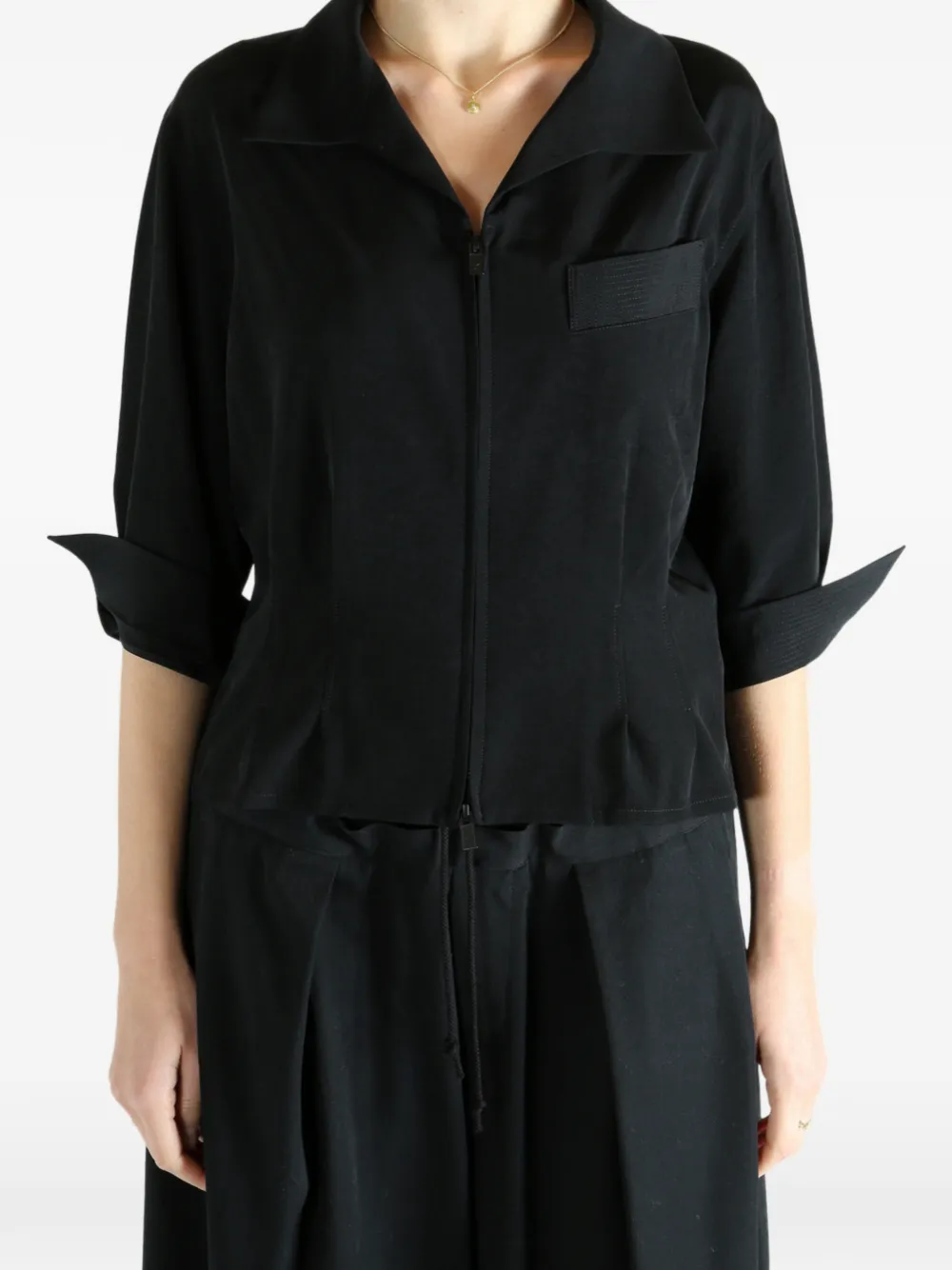 Y's Zip Pocket Shirt - Zwart