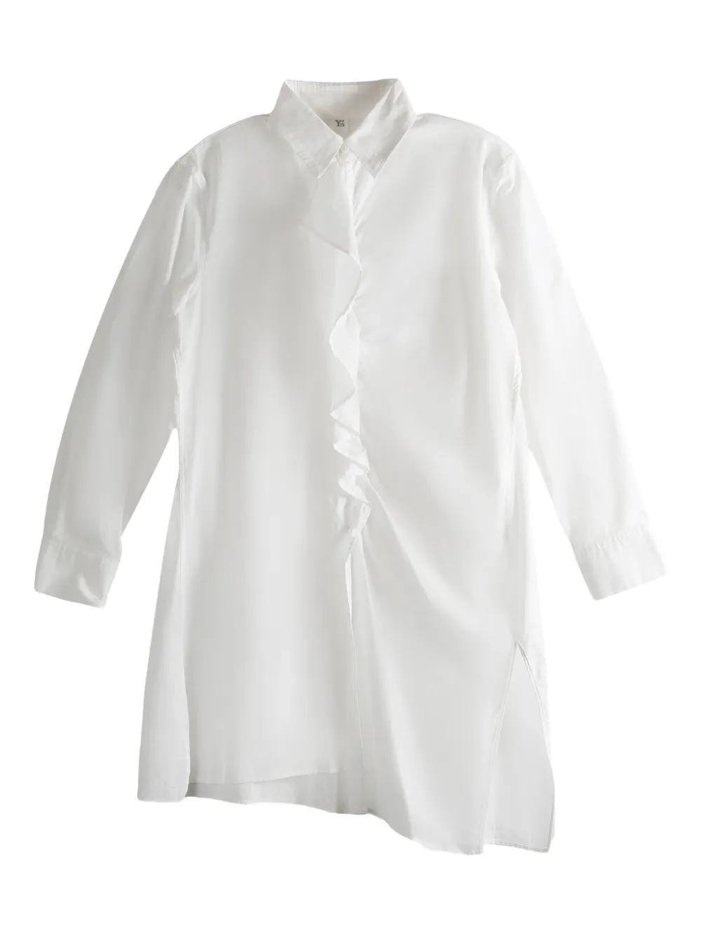Y's ruffled shirt - Bianco