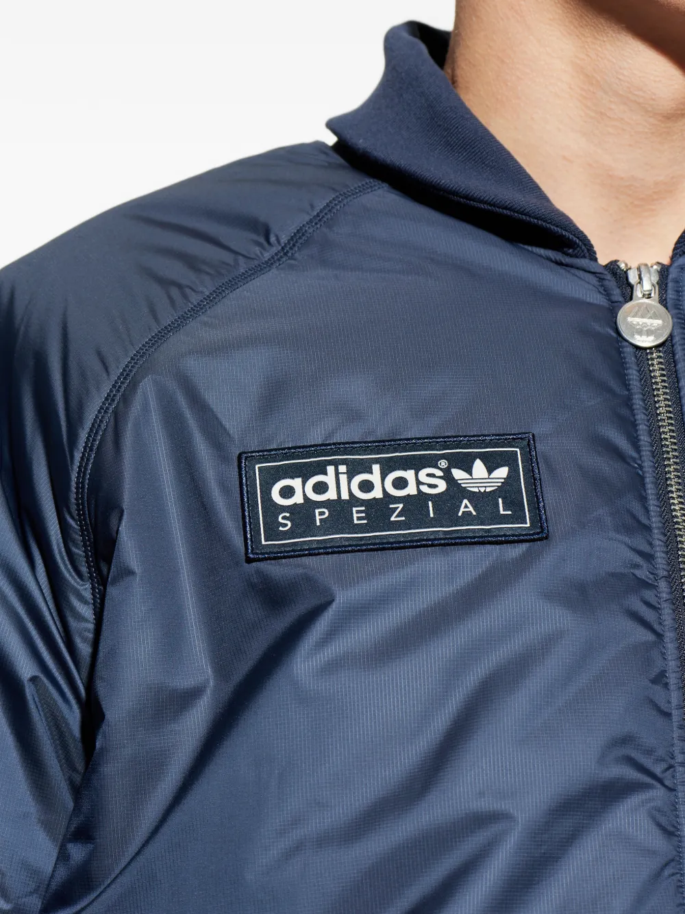 adidas Bramhope SPZL logo-patch jacket Blauw