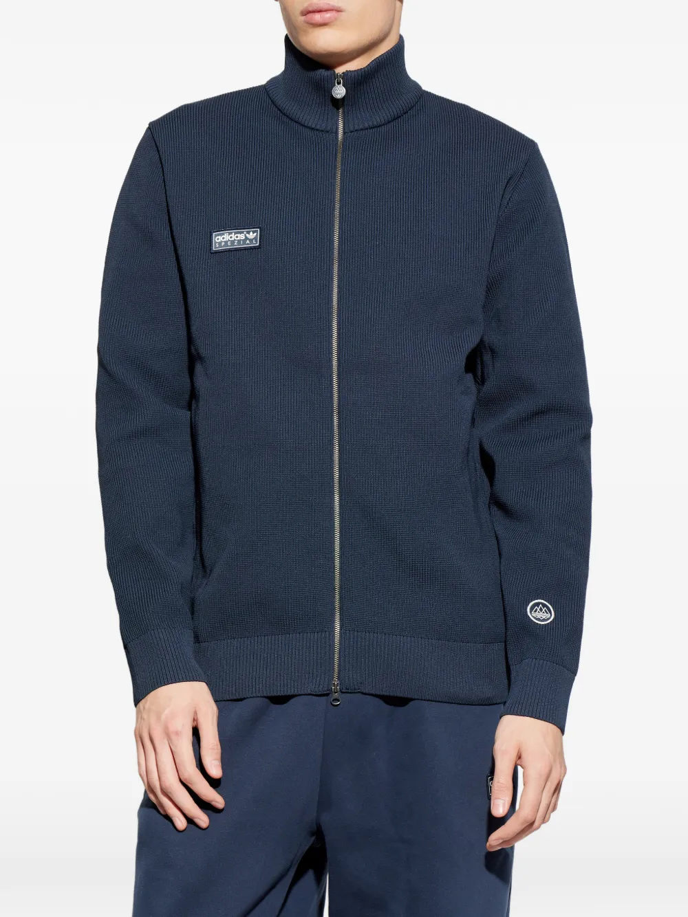 adidas Lawton SPZL zip-fastening cardigan Blauw