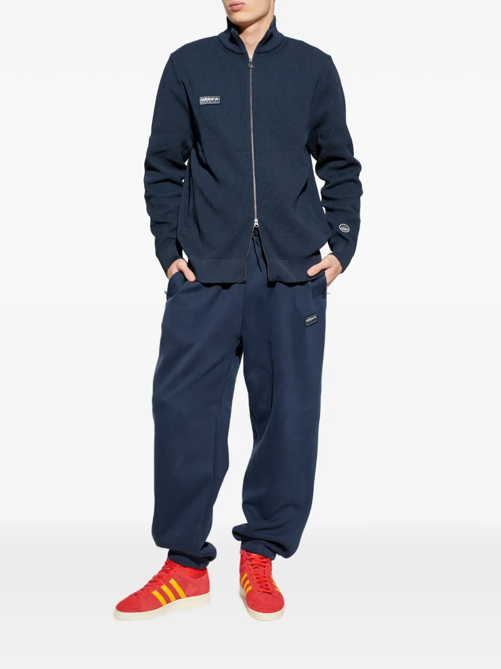 adidas Lawton SPZL zip-fastening cardigan Blauw