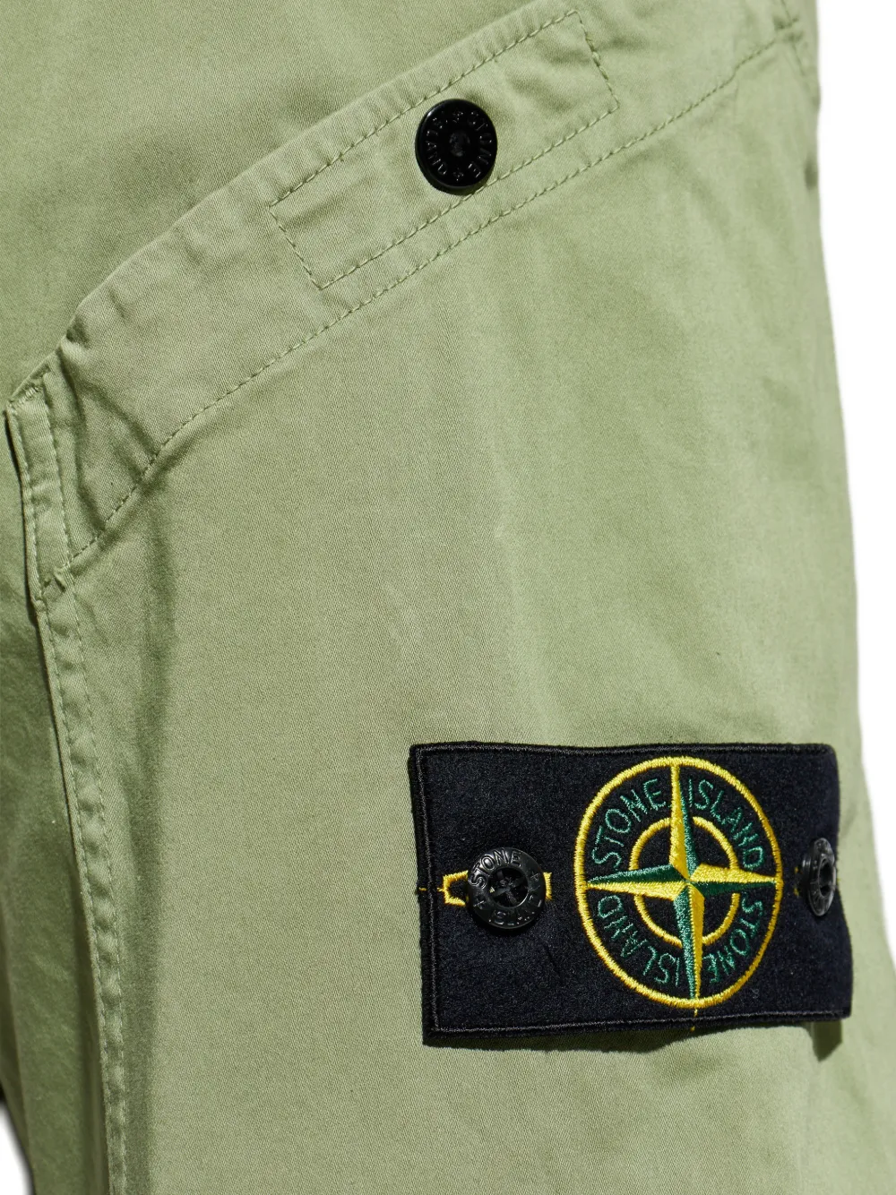 Stone Island Cargo broek met logopatch Groen