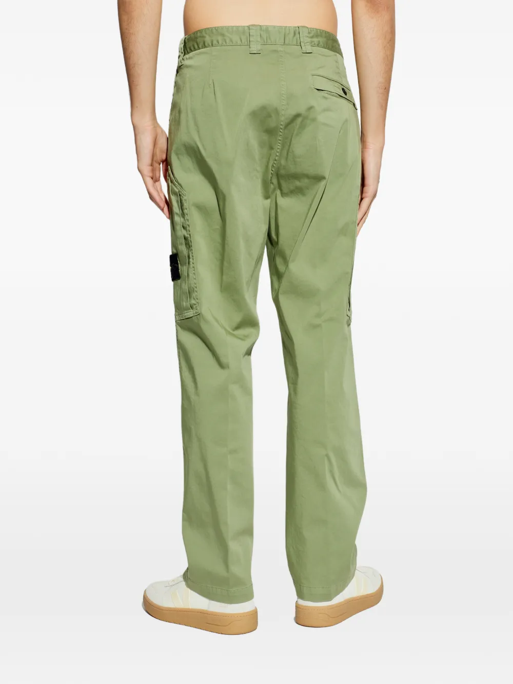 Stone Island Cargo broek met logopatch Groen