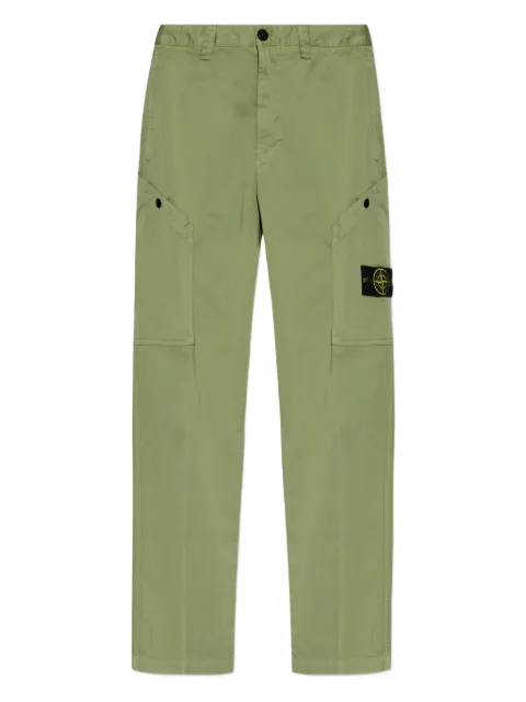 Stone Island pantalones cargo con parche del logo