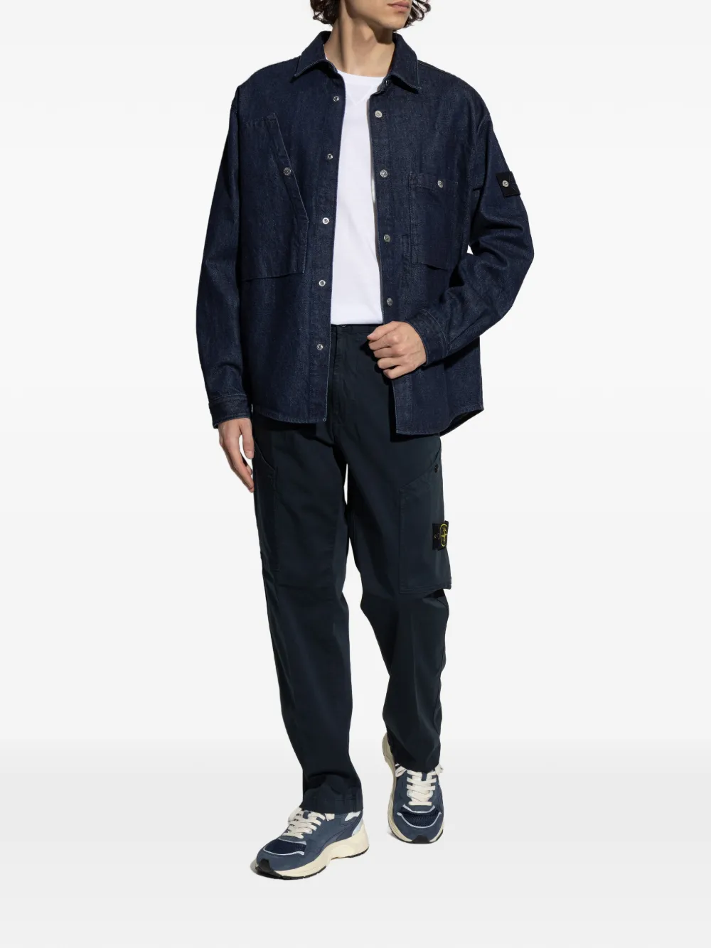 Stone Island cargo pocket trousers - Blauw