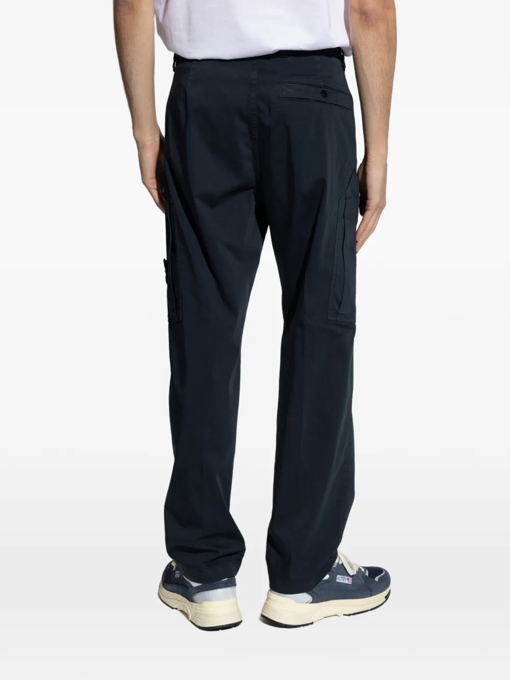Stone Island Broek met cargo zak Blauw