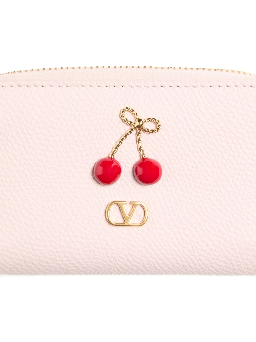 Valentino Garavani Cherryfic portemonnee met rits Roze