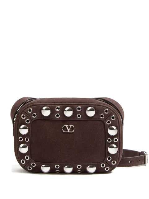 Valentino Garavani Nellcote アイレット スエード ショルダーバッグ