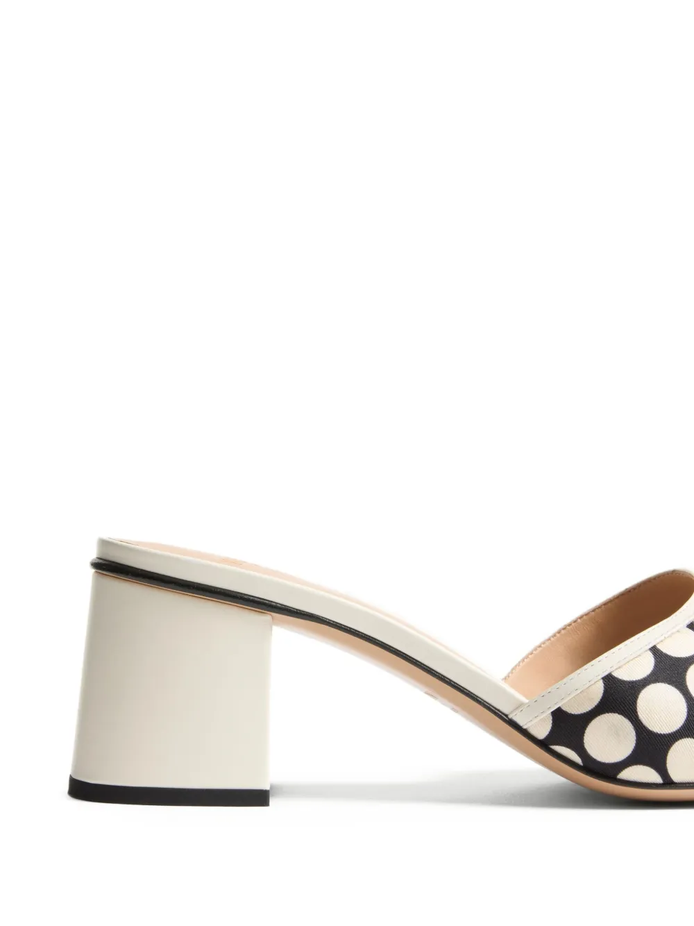 Valentino Garavani Sandalo Slide Vlogo Signature In Tessuto Plus De Pois 60mm In Multi