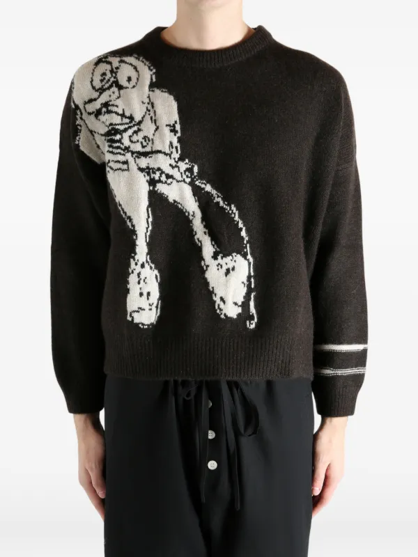 Enfants Riches Déprimés Jean D. Sweater | Brown | FARFETCH