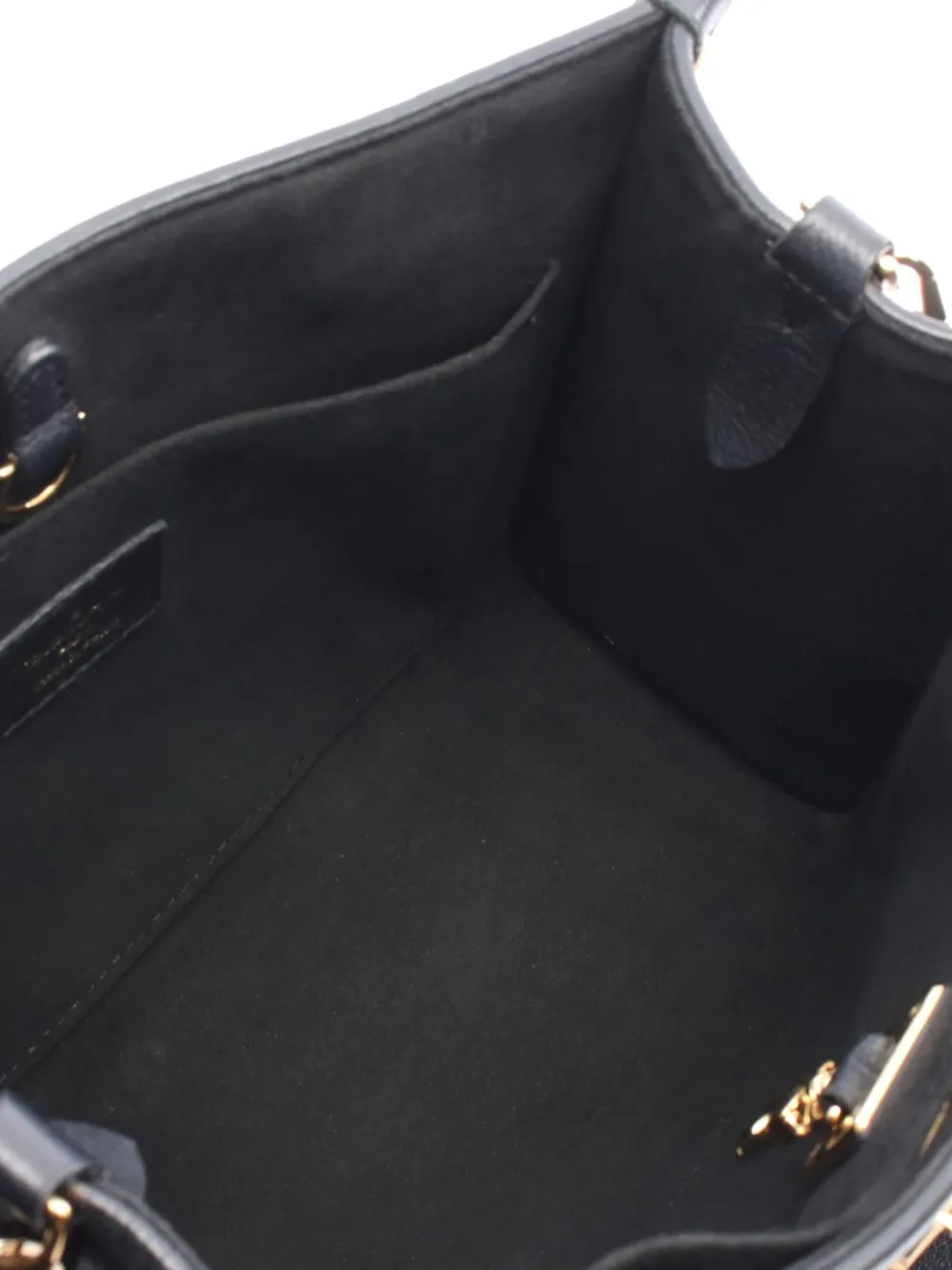 Pre-owned Louis Vuitton 2021-2025 Calfskin Lock & Go Satchel In Black