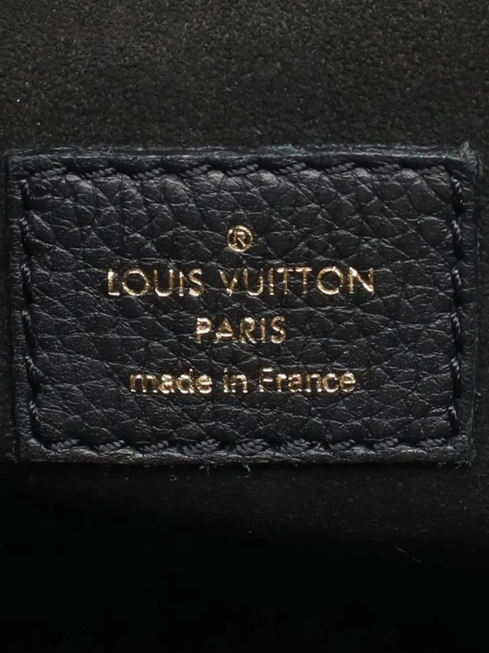 Pre-owned Louis Vuitton 2021-2025 Calfskin Lock & Go Satchel In Black