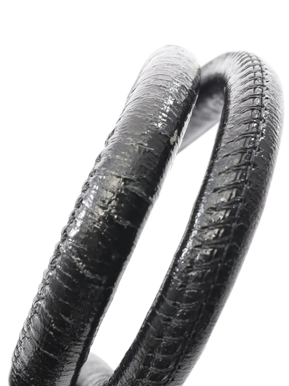 Pre-owned Chanel 2003-2004 Small Lambskin Cambon Ligne Crossbody Bag In Black