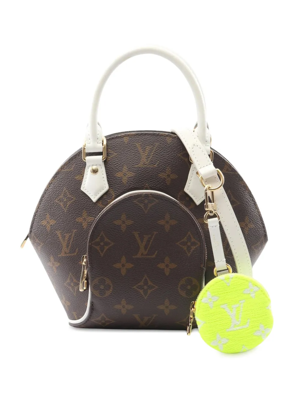 Louis Vuitton Pre-Owned 2021-2025 Monogram Match Ellipse BB satchel - Louis Vuitton Pre-Owned 2021-2025 Monogram Match Ellipse BB satchel -