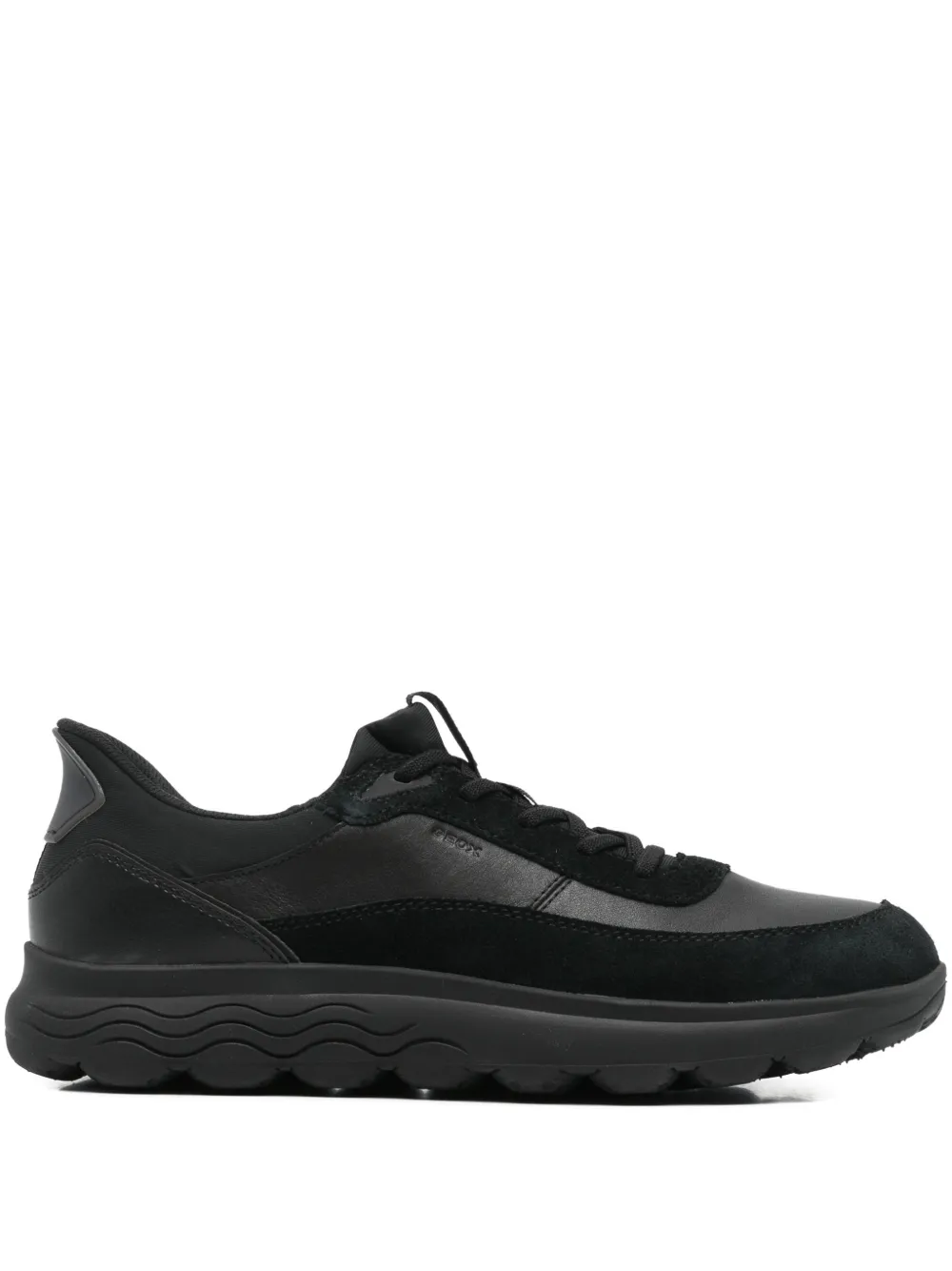 Geox Spheric Llus Lace-up Sneakers In Black