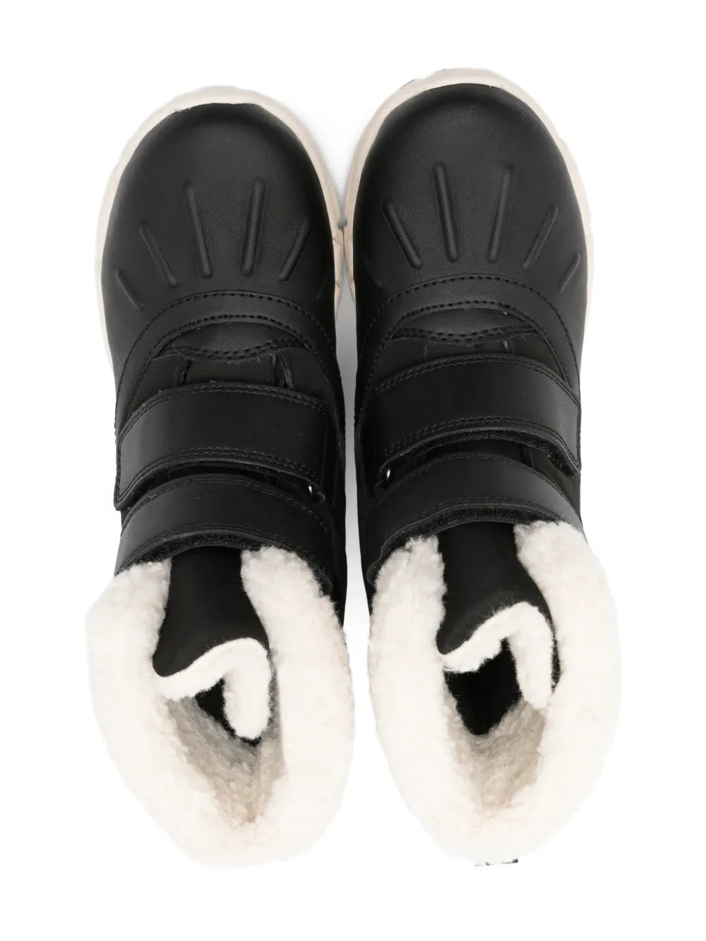 Geox Flexyper Abx Touch-strap Snow Booties In Black