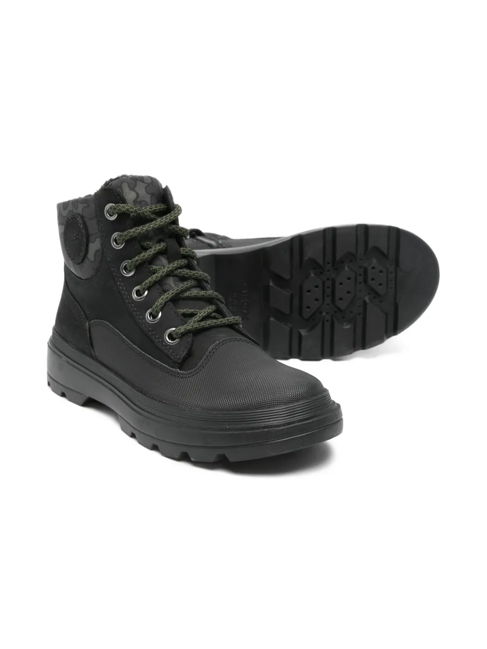 Geox Kids Kiddartah veterlaarzen - Zwart