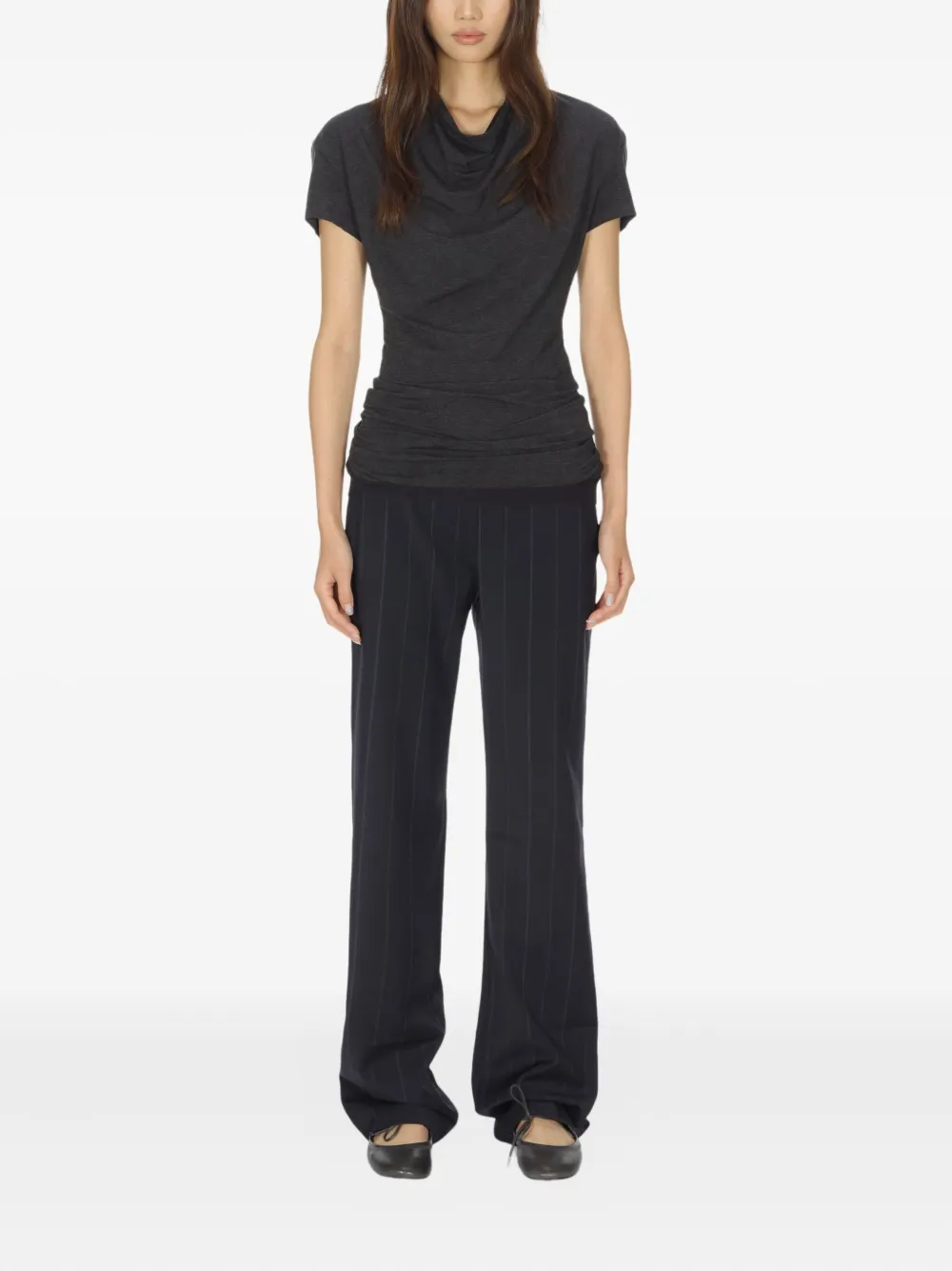 Paloma Wool Raffa top met col - Grijs