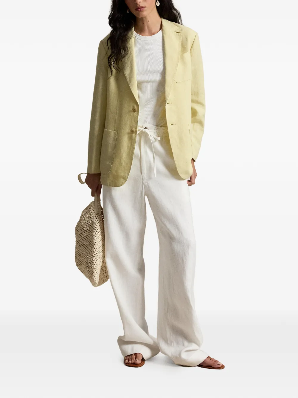  Polo Ralph Lauren Michele Buttoned Jacket - Yellow 