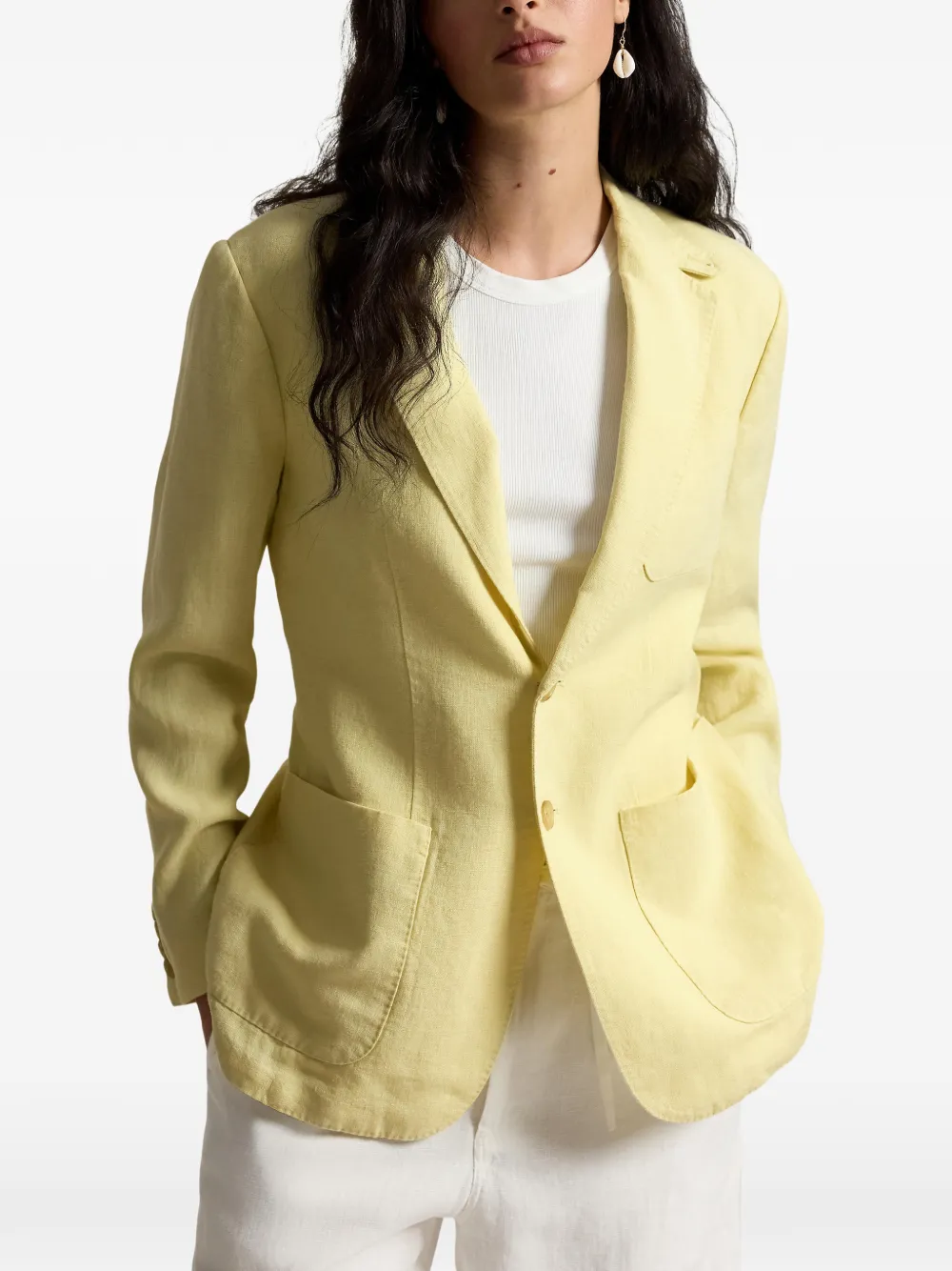  Polo Ralph Lauren Michele Buttoned Jacket - Yellow 