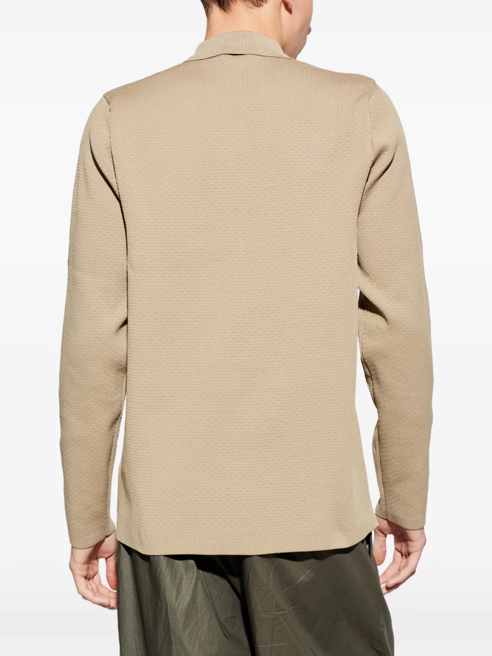 adidas Ravensworth SPZL long-sleeved polo shirt Beige