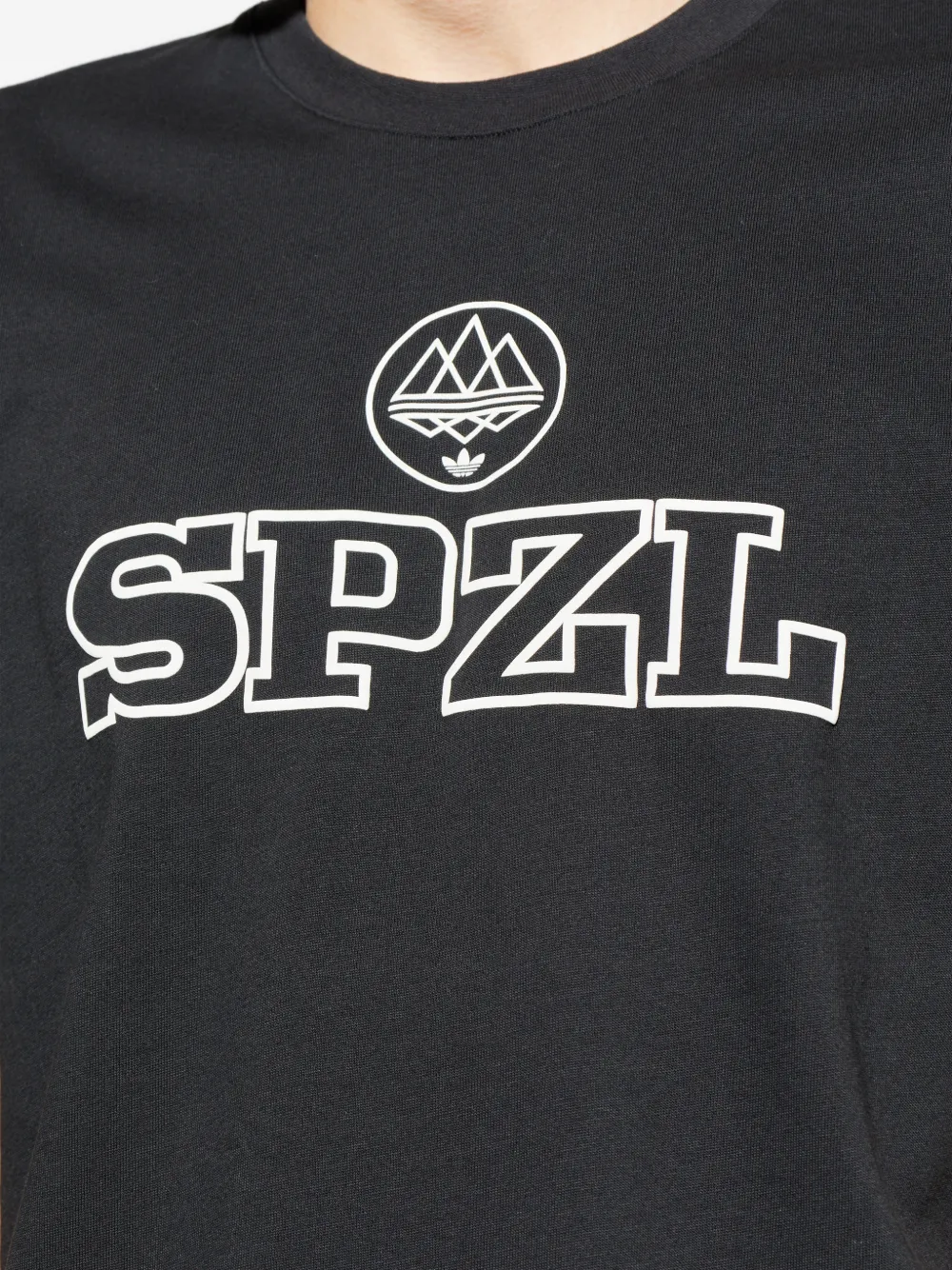 adidas SPZL logo-printed T-shirt Zwart