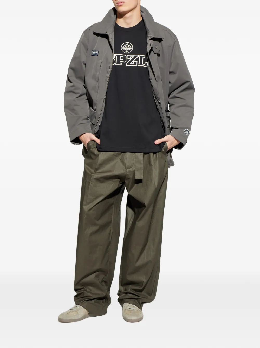 Adidas SPZL logo-printed T-shirt - Zwart