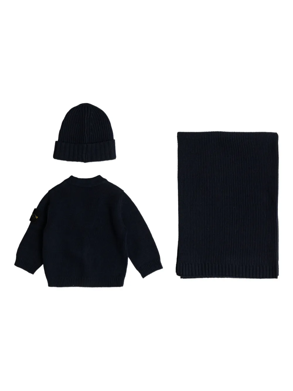 Stone Island Junior buttoned logo-detailed cardigan (set of three) | Cardigans | Image 2