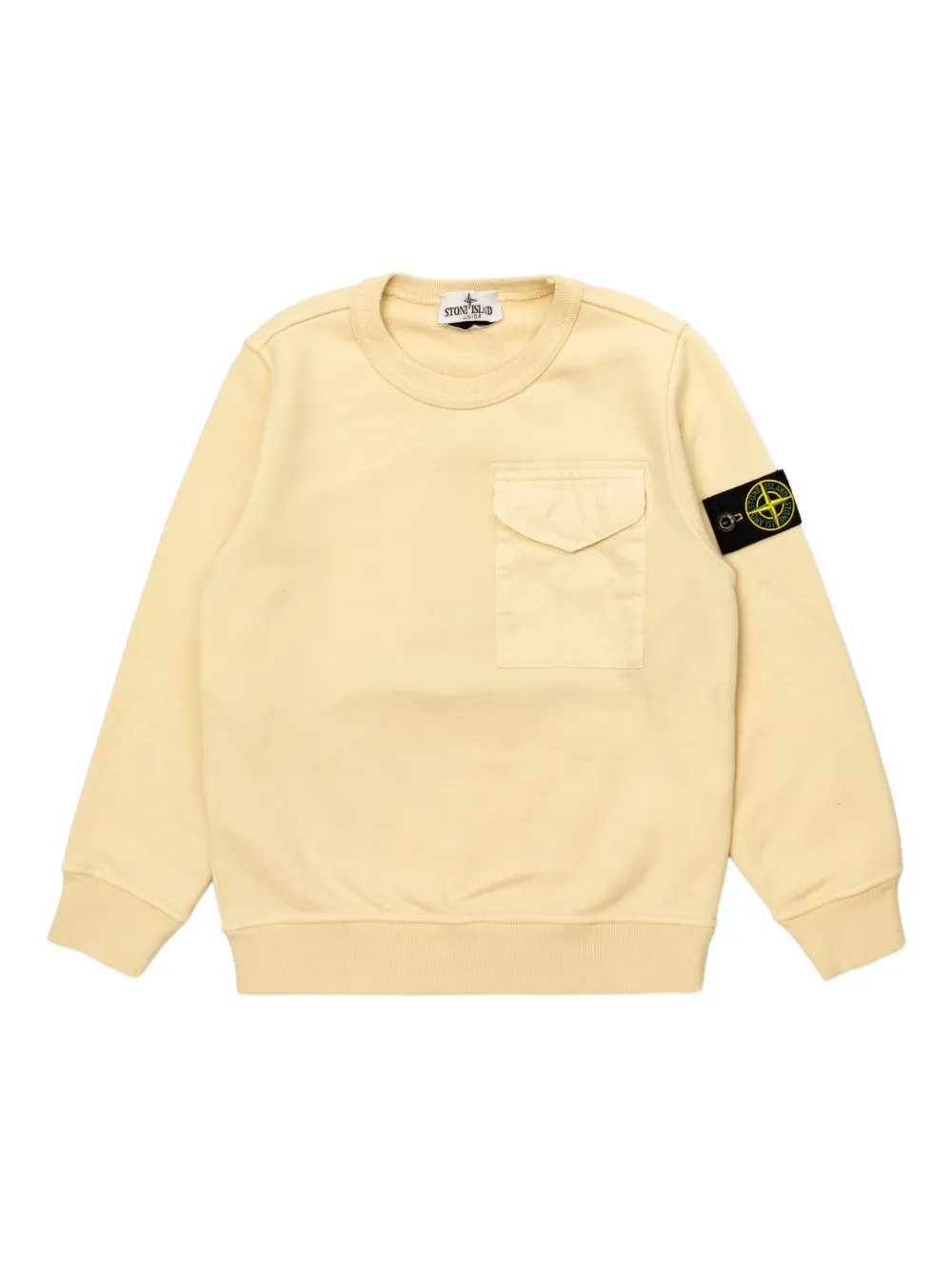 Stone Island Junior chest-pocket sweatshirt - Toni neutri