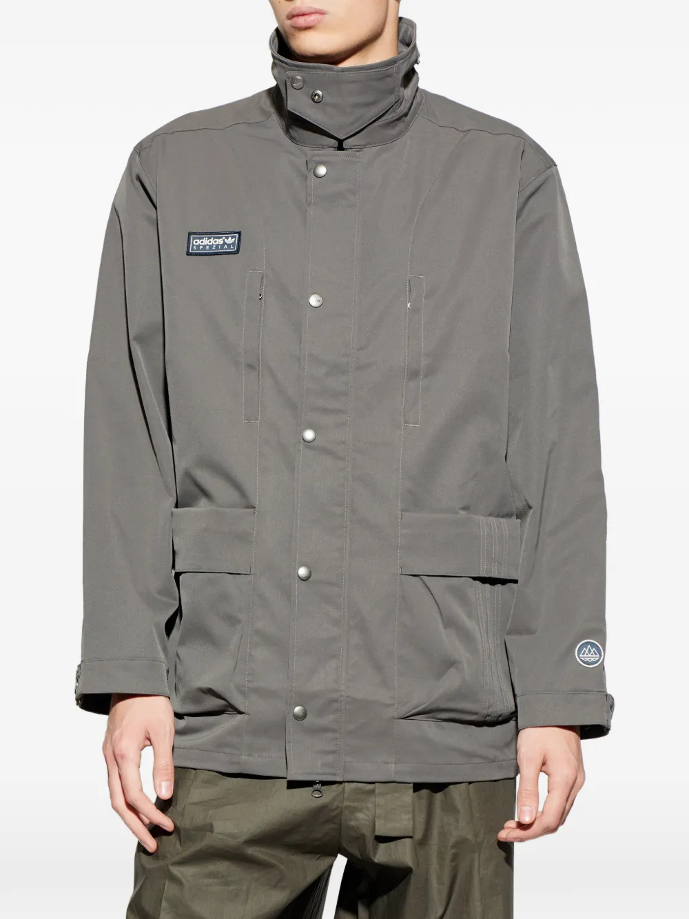 adidas Merkland SPZL logo-patch jacket Grijs