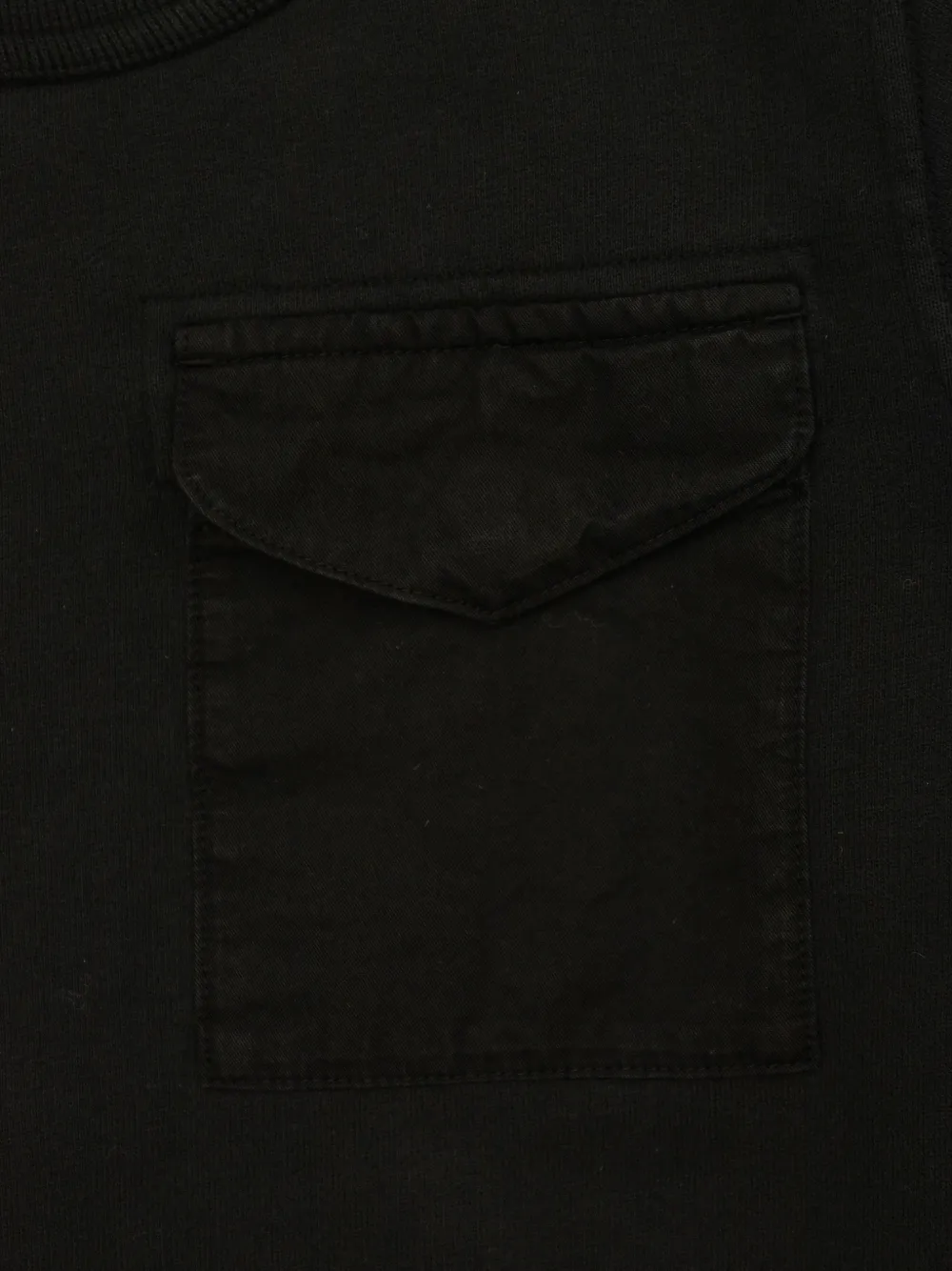 Stone Island Junior chest-pocket sweatshirt Zwart