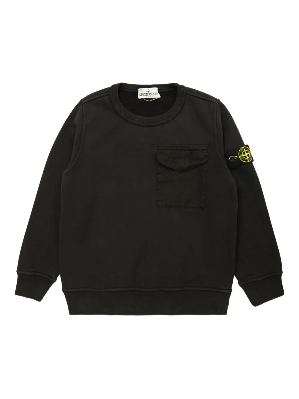 Stone Island Junior chest-pocket sweatshirt - Nero