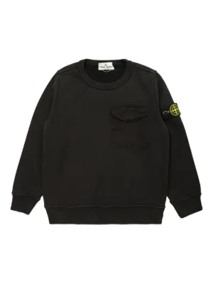 Stone Island Junior ポロカラー スウェットシャツ | ブルー | FARFETCH JP